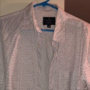 Dotted American Eagle Casual Button Down